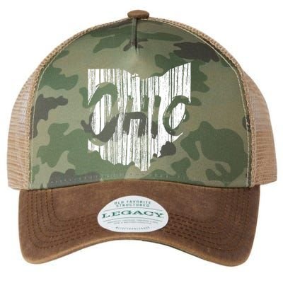 Ohio State Distressed Legacy Tie Dye Trucker Hat