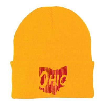 Ohio State Distressed Knit Cap Winter Beanie