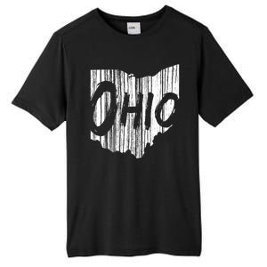 Ohio State Distressed Tall Fusion ChromaSoft Performance T-Shirt