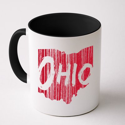 Ohio State Distressed Mug