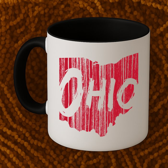 Ohio State Distressed Mug