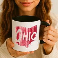 Ohio State Distressed Mug