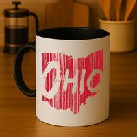 Ohio State Distressed Mug