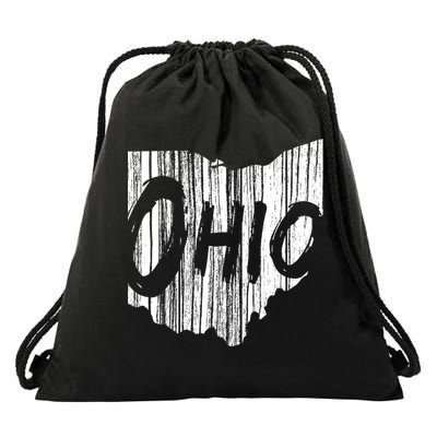 Ohio State Distressed Drawstring Bag