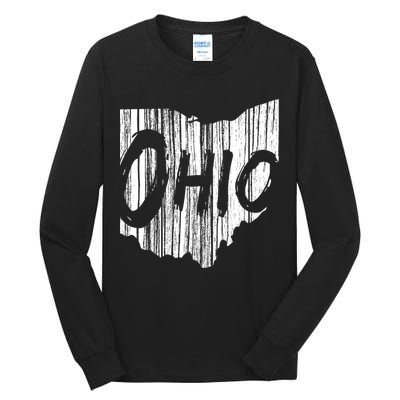 Ohio State Distressed Tall Long Sleeve T-Shirt