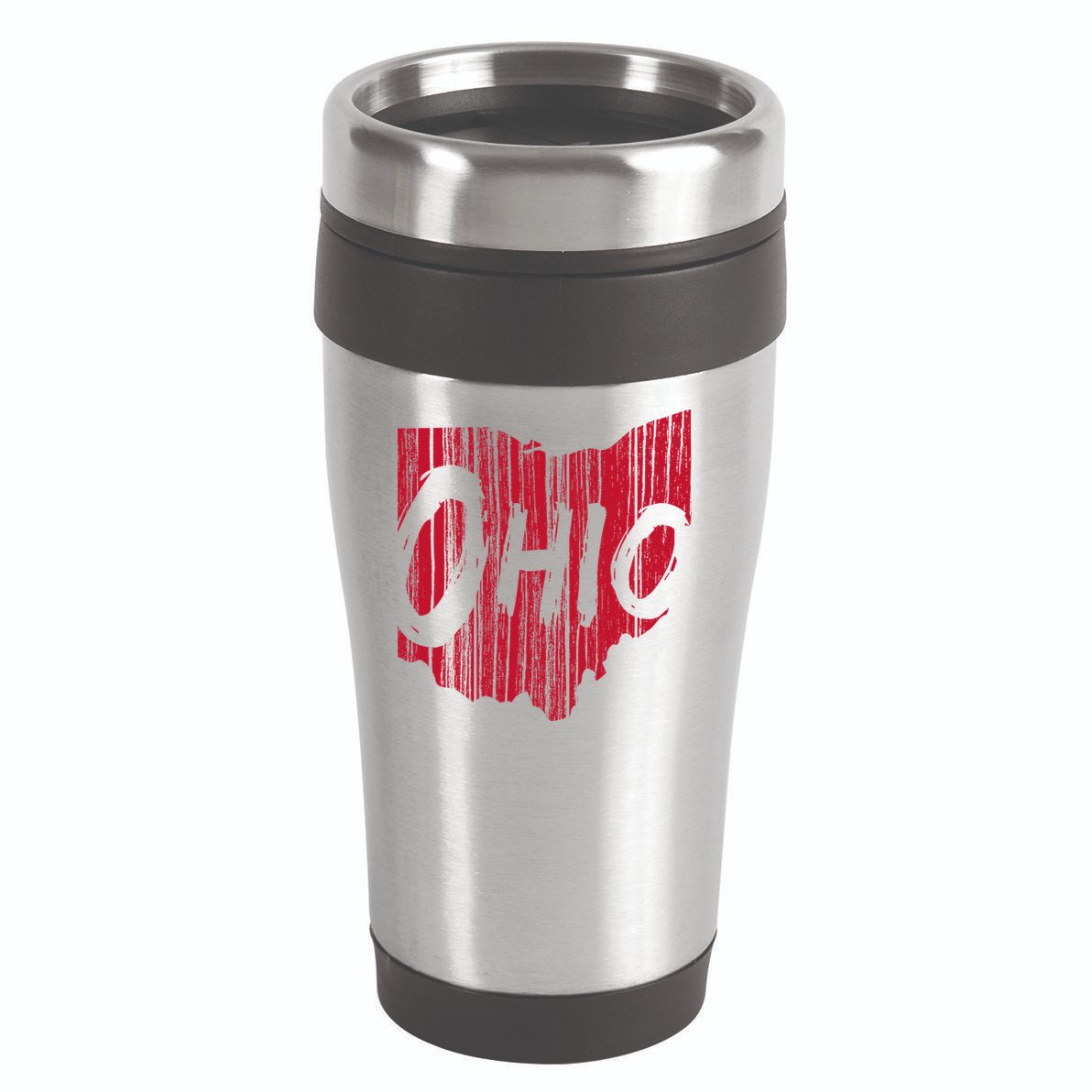 Ohio State Distressed 16oz Travel Tumbler