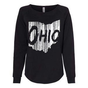 Ohio State Distressed Womens California Wash Sweatshirt