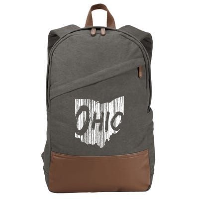 Ohio State Distressed Cotton Canvas Backpack