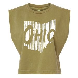 Ohio State Distressed Garment-Dyed Women's Muscle Tee