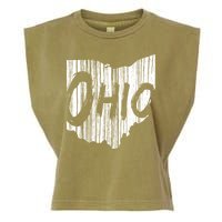 Ohio State Distressed Garment-Dyed Women's Muscle Tee