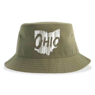 Ohio State Distressed Sustainable Bucket Hat