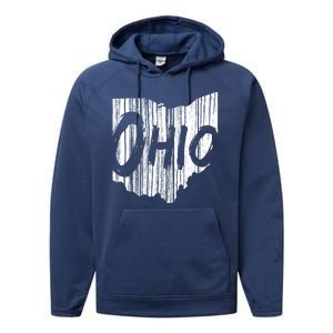 Ohio State Distressed Performance Fleece Hoodie