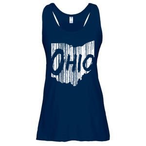 Ohio State Distressed Ladies Essential Flowy Tank