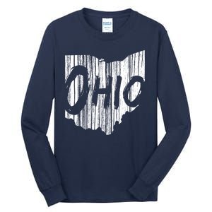 Ohio State Distressed Tall Long Sleeve T-Shirt