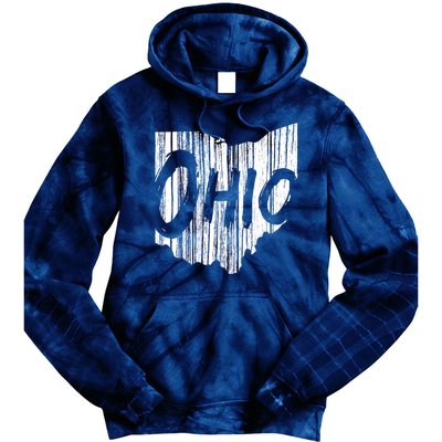 Ohio State Distressed Tie Dye Hoodie