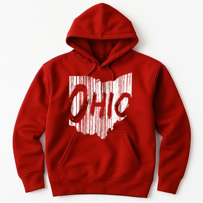 Ohio State Distressed Hoodie