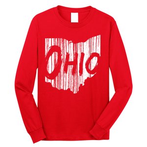 Ohio State Distressed Long Sleeve Shirt