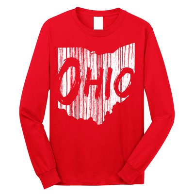 Ohio State Distressed Long Sleeve Shirt