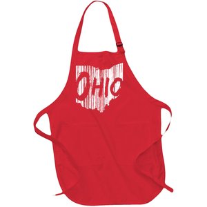 Ohio State Distressed Full-Length Apron With Pockets