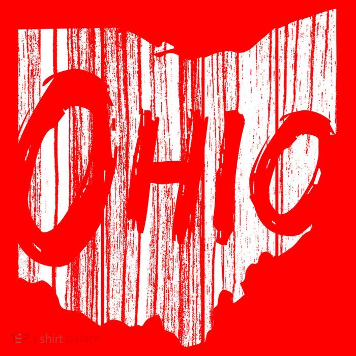 Ohio State Distressed Button