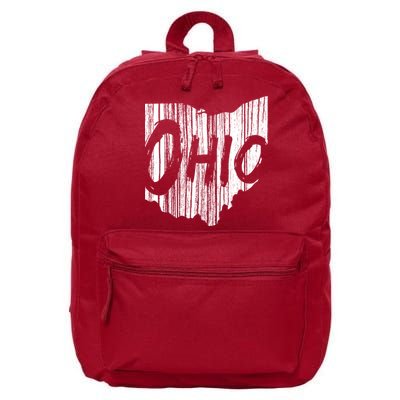 Ohio State Distressed 16 in Basic Backpack