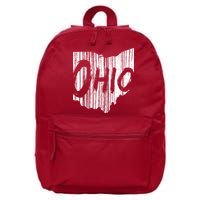 Ohio State Distressed 16 in Basic Backpack