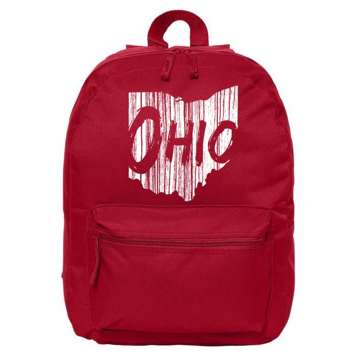 Ohio State Distressed 16 in Basic Backpack