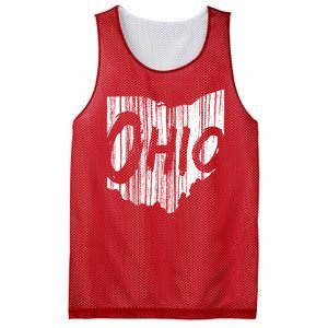 Ohio State Distressed Mesh Reversible Basketball Jersey Tank