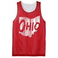 Ohio State Distressed Mesh Reversible Basketball Jersey Tank