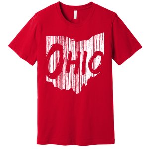 Ohio State Distressed Premium T-Shirt