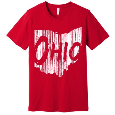 Ohio State Distressed Premium T-Shirt