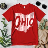 Ohio State Distressed Premium T-Shirt