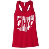 Ohio State Distressed Women's Racerback Tank