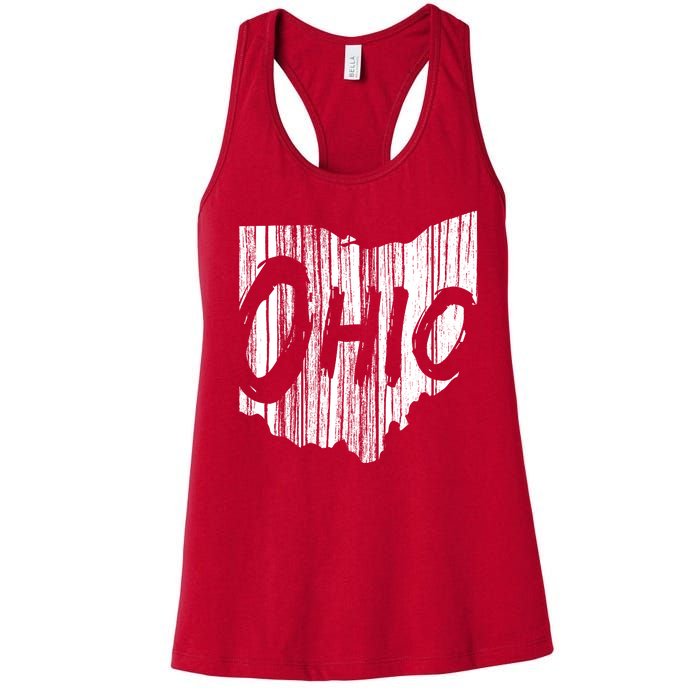 Ohio State Distressed Women's Racerback Tank