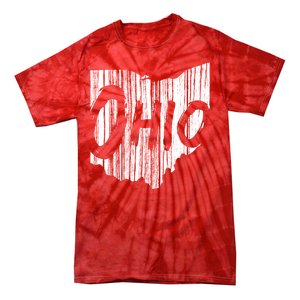 Ohio State Distressed Tie-Dye T-Shirt