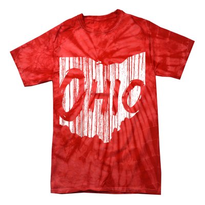 Ohio State Distressed Tie-Dye T-Shirt
