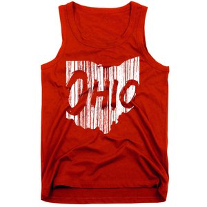 Ohio State Distressed Tank Top