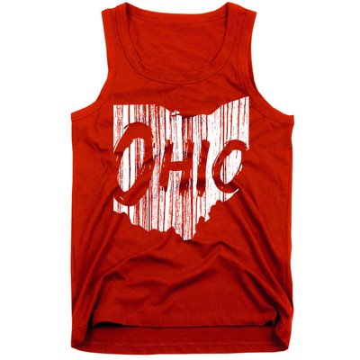 Ohio State Distressed Tank Top