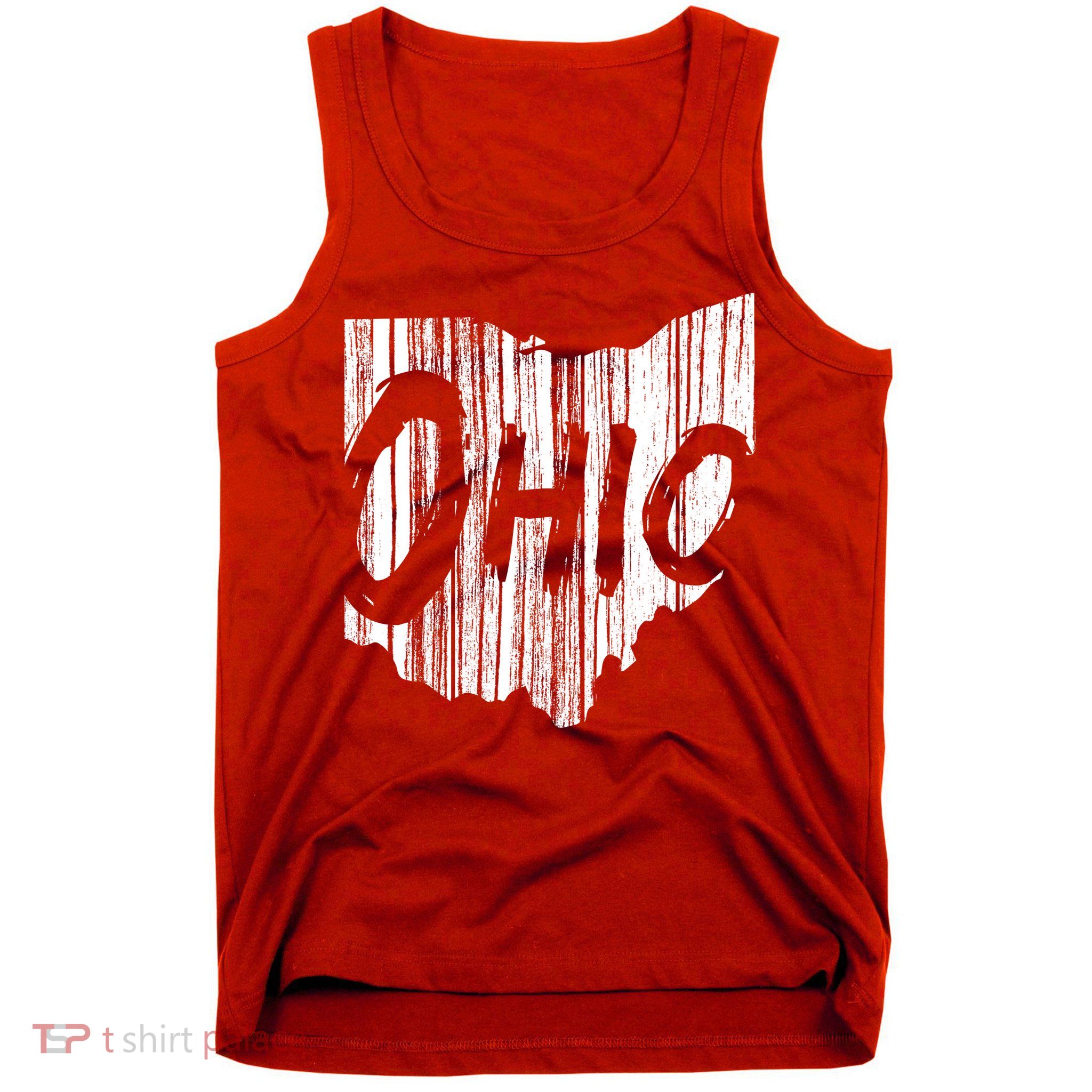 Ohio State Distressed Tank Top