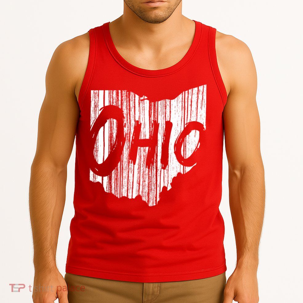Ohio State Distressed Tank Top