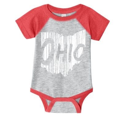 Ohio State Distressed Infant Baby Jersey Bodysuit