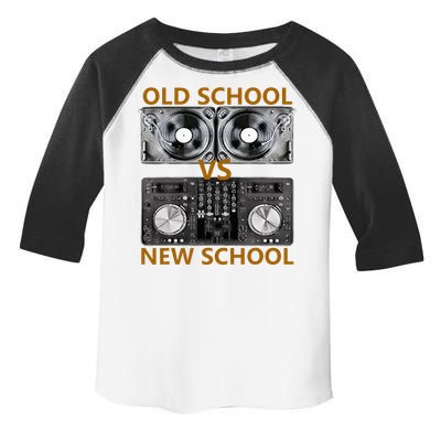 Old School DJ VS New School DJ HouseDance Music Toddler Fine Jersey T-Shirt