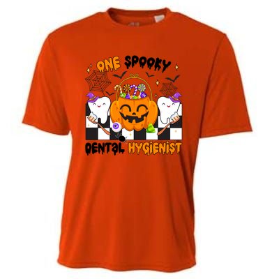 One Spooky Dental Hygienist Halloween Dental Hygiene Gift Cooling Performance Crew T-Shirt