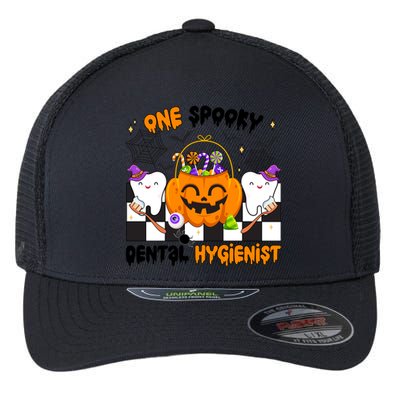 One Spooky Dental Hygienist Halloween Dental Hygiene Gift Flexfit Unipanel Trucker Cap