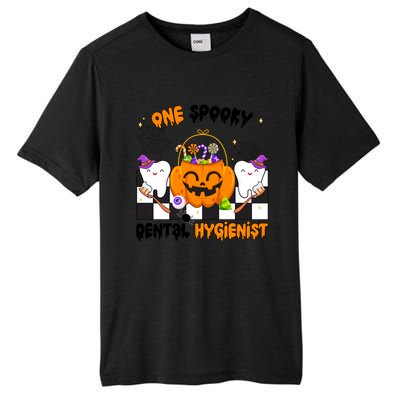 One Spooky Dental Hygienist Halloween Dental Hygiene Gift Tall Fusion ChromaSoft Performance T-Shirt