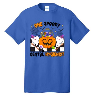 One Spooky Dental Hygienist Halloween Dental Hygiene Gift Tall T-Shirt