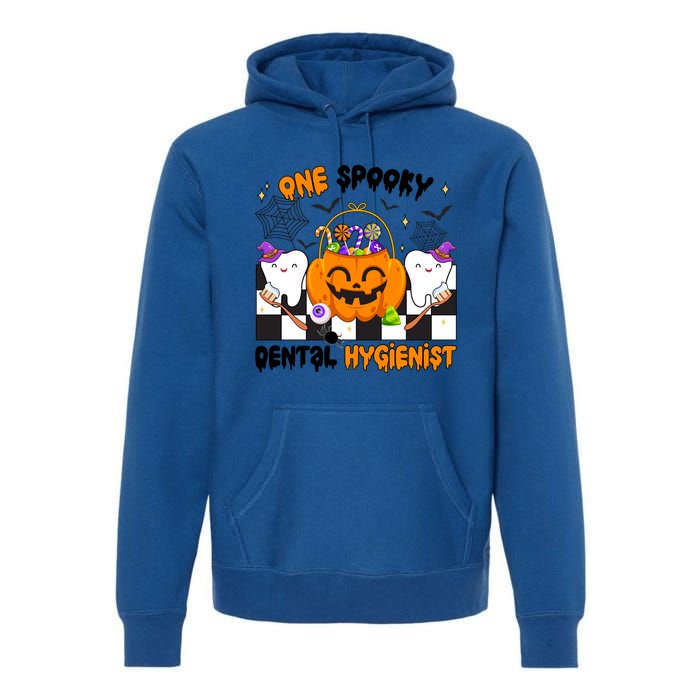 One Spooky Dental Hygienist Halloween Dental Hygiene Gift Premium Hoodie