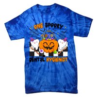 One Spooky Dental Hygienist Halloween Dental Hygiene Gift Tie-Dye T-Shirt