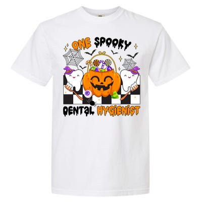 One Spooky Dental Hygienist Halloween Dental Hygiene Gift Garment-Dyed Heavyweight T-Shirt