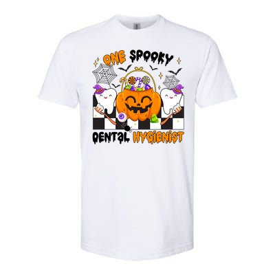 One Spooky Dental Hygienist Halloween Dental Hygiene Gift Softstyle CVC T-Shirt